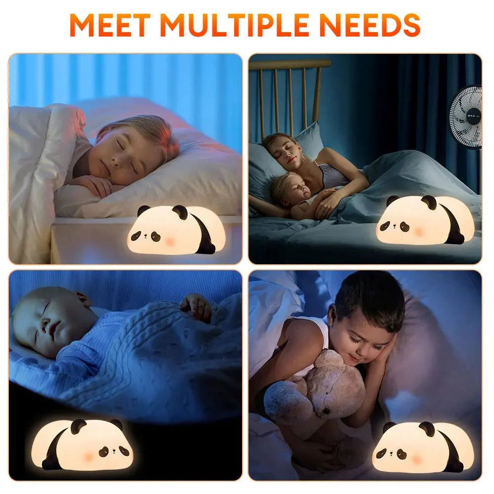 Cute Panda Silicon LED Lamp Light